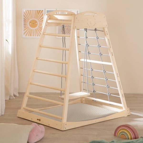 Saltea de joacă pentru copii bej 78x100 cm Greyish gesteppt – Roba-image-3