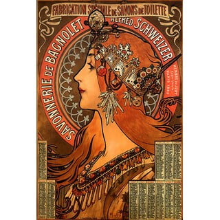 Reproducere tablou Alfons Mucha - Savonnerie de Bagnolet, 40 x 60 cm