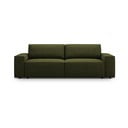 Canapea verde-închis extensibilă cu tapițerie din țesătură bouclé 247 cm Jodie – Micadoni Home
