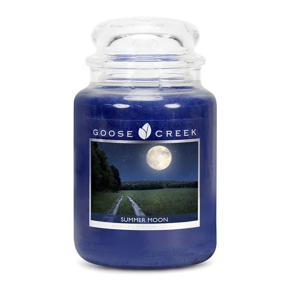 Lumânare parfumată în recipient de sticlă Goose Creek Lună de Vară, 150 ore de ardere