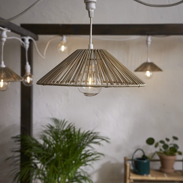 Abajur bej ø 38 cm Vide – Star Trading-image-1