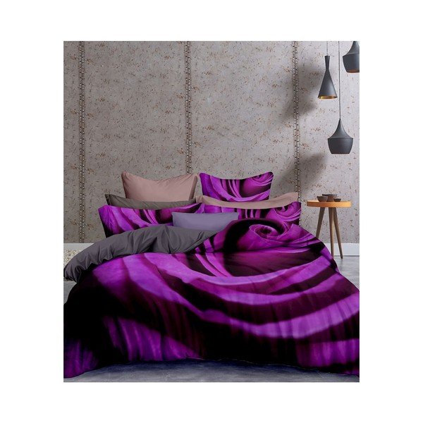 Lenjerie de pat din microfibră pentru pat de 1 persoană DecoKing Omorfi, 155 x 220 cm-image-1