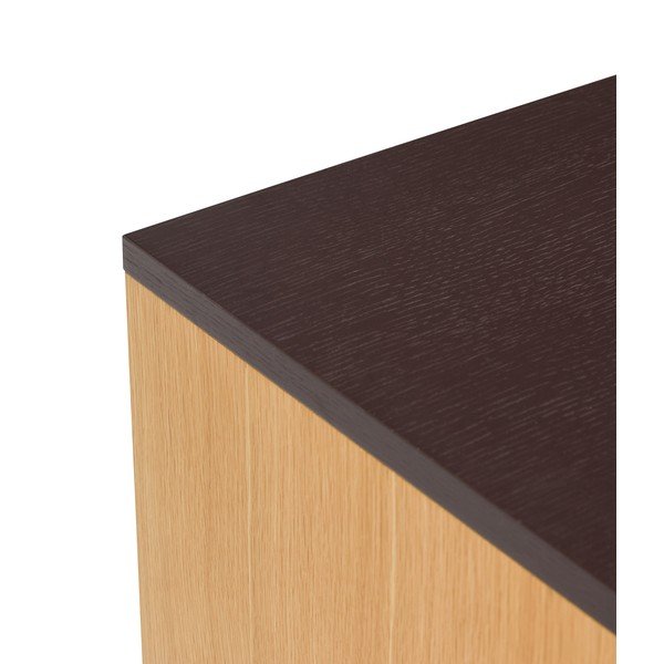 Comodă maro cu aspect de lemn de stejar 140x65x35 cm Dual – Hübsch-image-3
