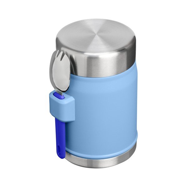 Termos albastru pentru mâncare din oțel inoxidabil 400 ml Legendary Food Jar + Spork Blue Sky – Stanley-image-2