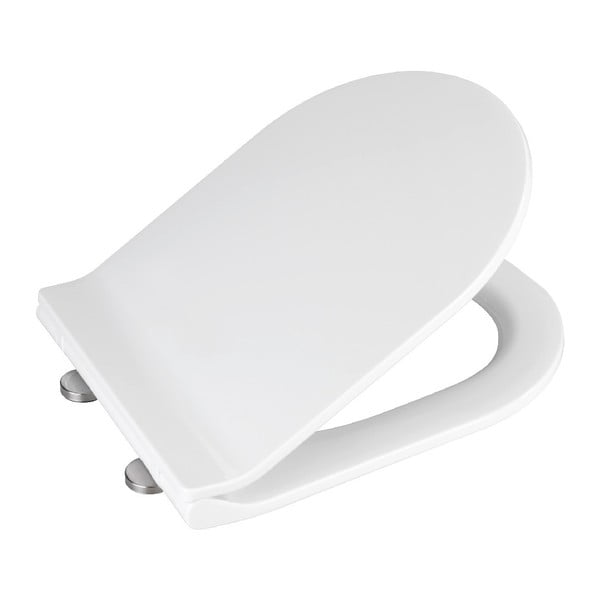 Capac WC cu închidere lentă Wenko Habos, 46 x 36 cm, alb-image-3