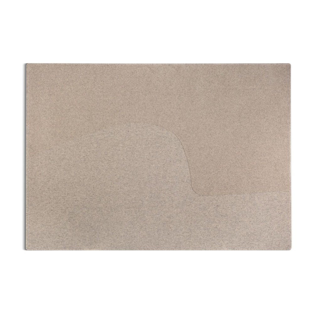 Covor taupe din lână 160x230 cm Abstract – Micadoni