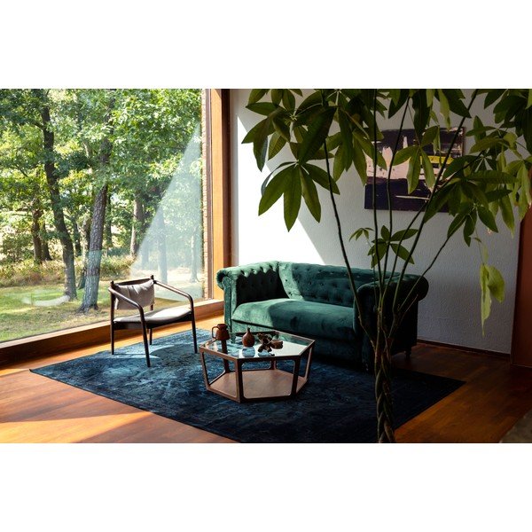 Măsuță de cafea în culoare naturală închisă cu blat din sticlă 80x92,5 cm Sita – Dutchbone-image-4