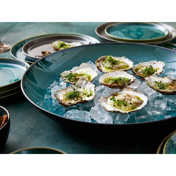 Bol verde/negru din gresie ø 40 cm Gastro Black/Green – Bitz-image-2