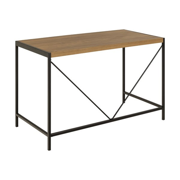 Birou cu aspect de lemn de stejar 60x120 cm Bahamas – Actona-image-3