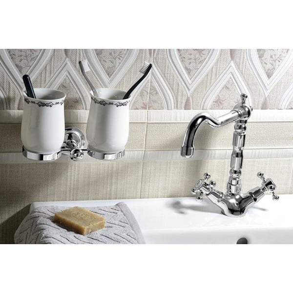 Baterie argintiu-lucios pentru chiuvetă înaltă Antea – Sapho-image-2