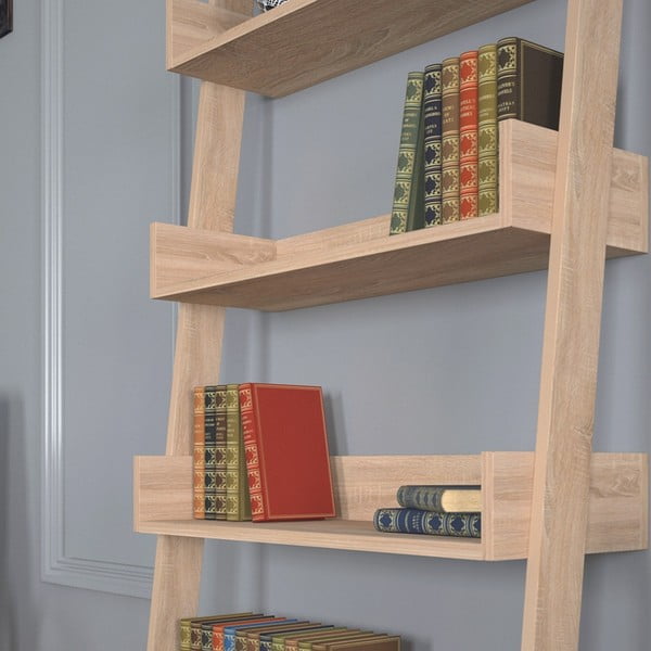 Bibliotecă cu aspect de stejar 80x195 cm Only - Kalune Design-image-3