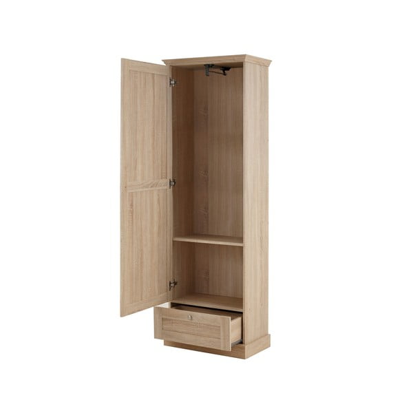 Șifonier în culoare naturală cu aspect de lemn de stejar 60x180 cm Binz – Støraa-image-3