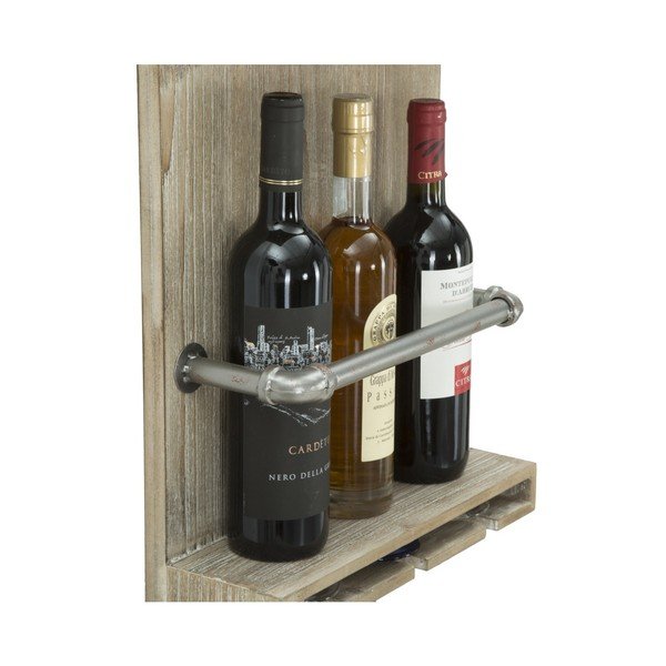 Suport de perete pentru sticle și pahare Mauro Ferretti Pipe Bar, 76 x 34 cm-image-3