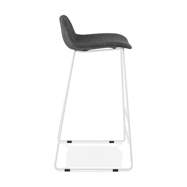 Scaun de bar cu picioare albe Kokoon Vancouver, înălțime 76 cm, gri-image-2