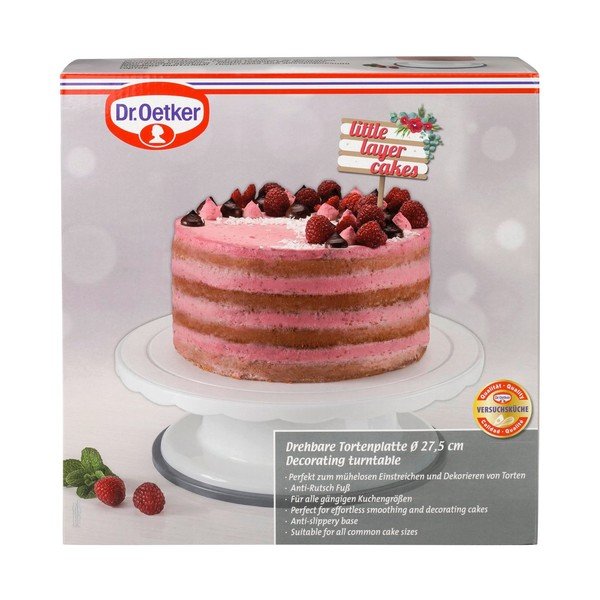 Platou rotativ Dr. Oetker Sweet, ø 27,5 cm, alb-image-2