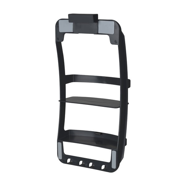 Raft pentru baie negru de agățat, autoadeziv din plastic Universal – Wenko-image-3