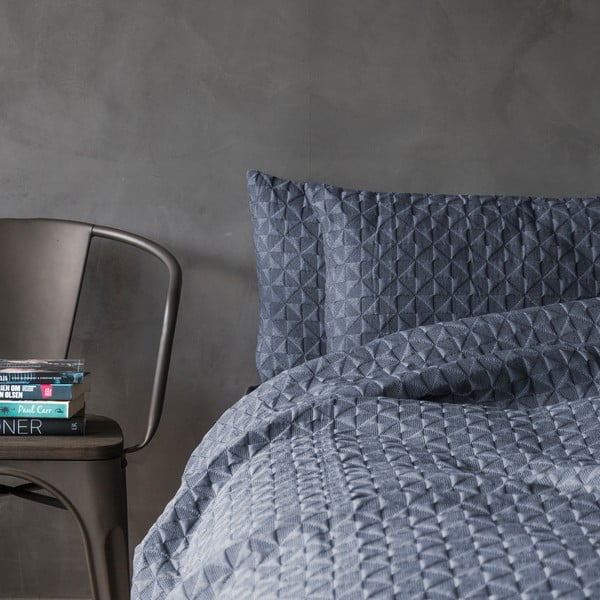 Cuvertură albastru-închis pentru pat de o persoană 140x250 cm Butterfly – Mette Ditmer Denmark-image-1