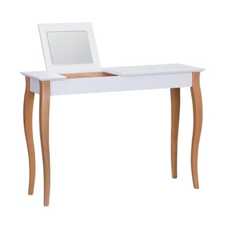 Masă de toaletă cu oglindă Ragaba Dressing Table, lungime 105 cm, alb