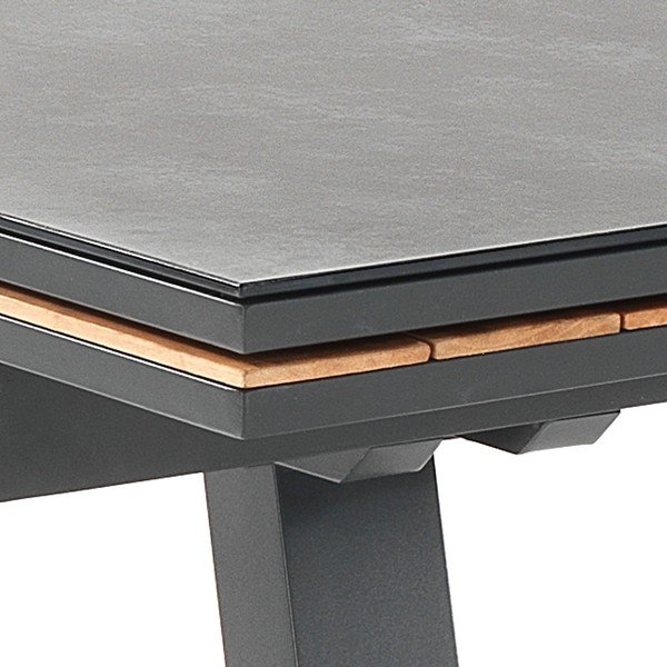 Masă  de grădină din aluminiu 100x200 cm Thilia – Tomasucci-image-2