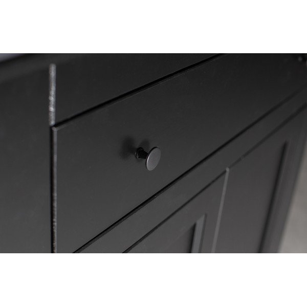 Dulap din lemn de pin WOOOD Eva, negru-image-1