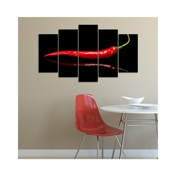 Tablou din mai multe piese 3D Art Chilli Duro, 102 x 60 cm-image-1