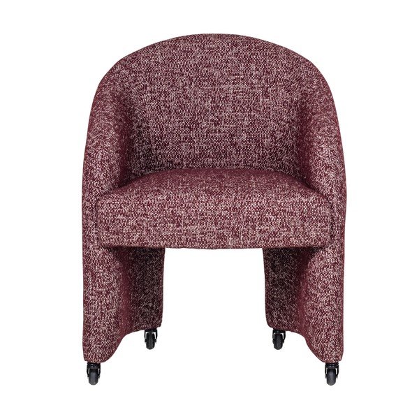 Scaun de birou burgundy tapițat Cordo – WOOOD-image-2