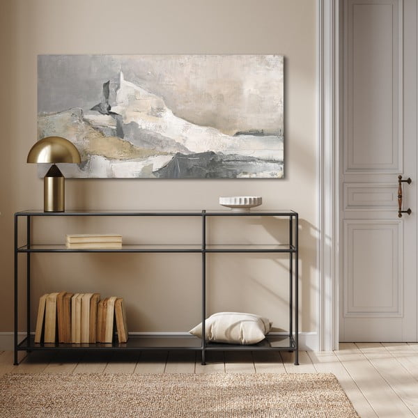 Tablou cu detalii pictate manual 140x70 cm Nordic Shapes   – Malerifabrikken-image-1