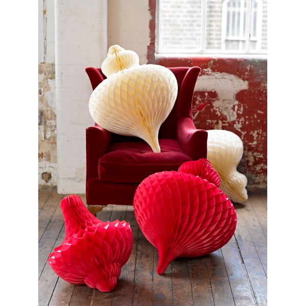 Decorațiune din hârtie Talking Tables Giant Bubble Red XL-image-1