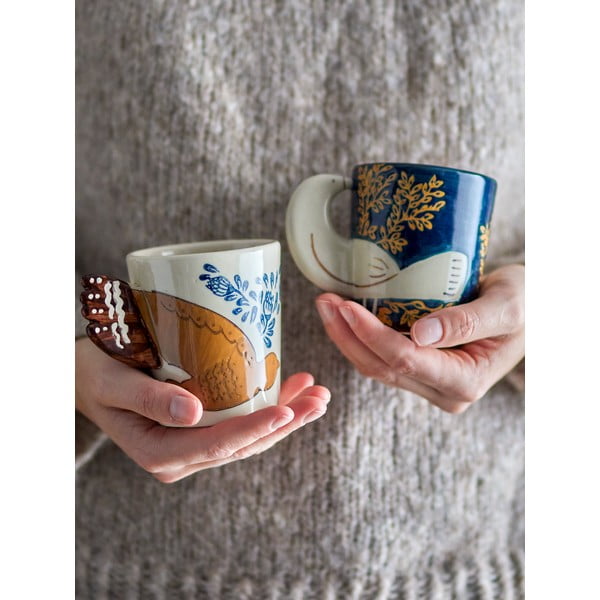 Cană crem din gresie 260 ml Hezha – Bloomingville-image-2