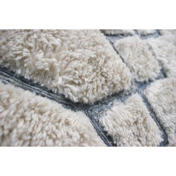 Covor țesut manual Flair Rugs Solitaire Sion, 160 x 230 cm, bej - albastru-image-4