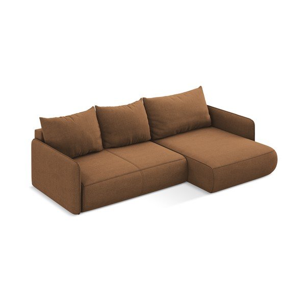 Colțar portocaliu extensibil/cu spațiu de depozitare (cu colț pe partea dreaptă) Nanea – Makamii-image-4