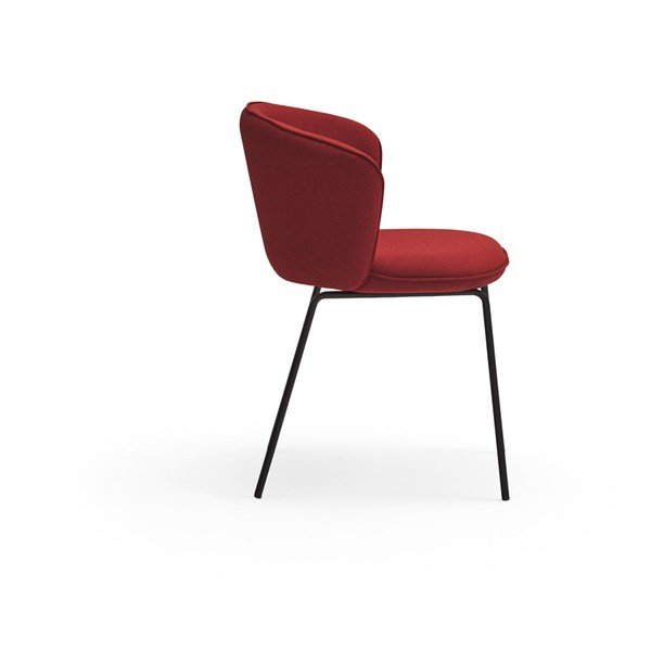 Set de scaune de sufragerie roșu 2 buc. tapițat Add – Teulat-image-4