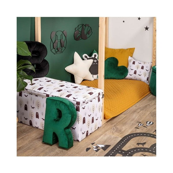 Cuvertură pentru copii matlasată 160x100 cm Posh Velvet - Yellow Tipi-image-4