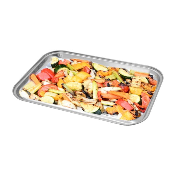 Tavă din oțel inoxidabil pentru grătar Cattara Baron, 34 x 24 cm-image-4