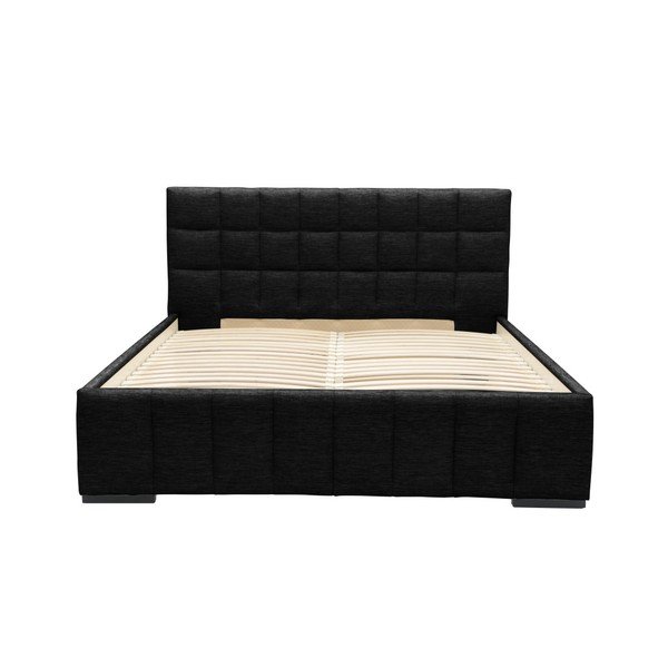 Pat dublu Mazzini Beds Dream, 180 x 200 cm, negru-image-1