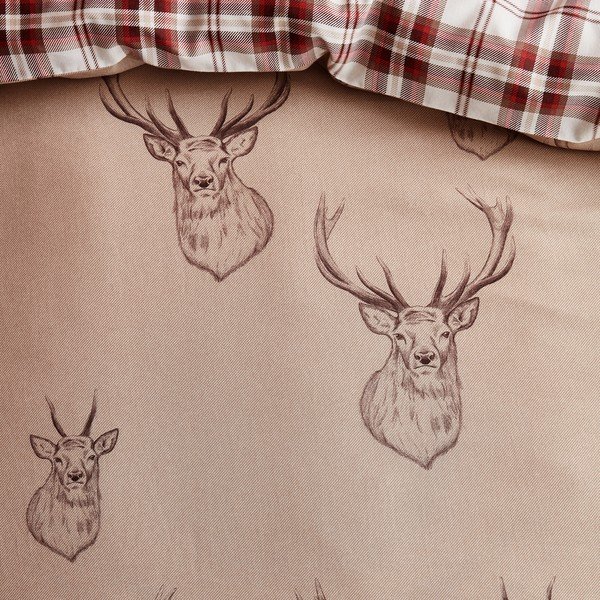 Lenjerie de pat bej pentru pat dublu/extinsă cu 3 piese 230x220 cm Stag – Catherine Lansfield-image-4