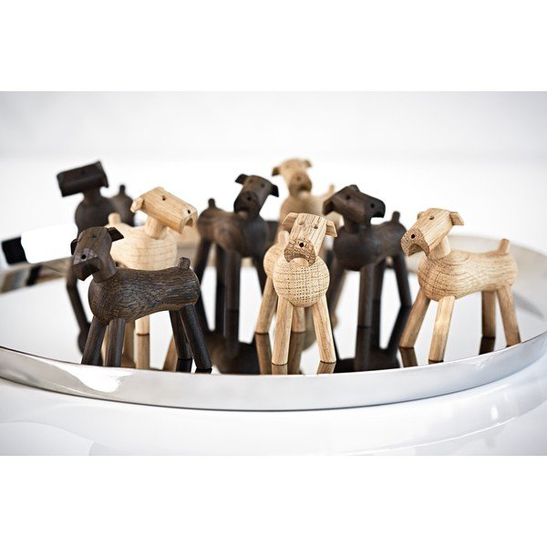 Statuetă din lemn masiv de stejar Kay Bojesen Denmark Tim Smoked-image-1