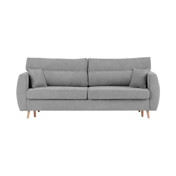 Canapea extensibilă cu 3 locuri și spațiu pentru depozitare Cosmopolitan design Sydney, 231 x 98 x 95 cm, gri