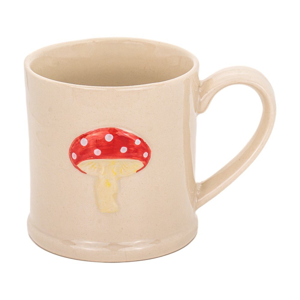 Cană bej din ceramică Mushroom – Sass & Belle