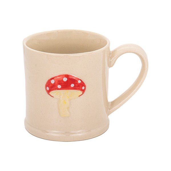 Cană bej din ceramică Mushroom – Sass & Belle