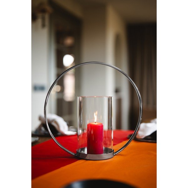 Sfeșnic pentru lumânări pastilă din metal Elana – Zilverstad-image-1