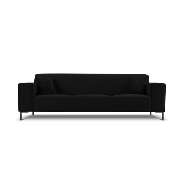 Canapea din catifea Cosmopolitan Design Siena, negru