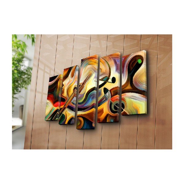 Tablou din mai multe piese Abstract Music, 105 x 70 cm-image-2