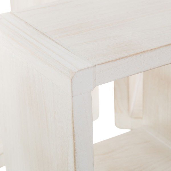 Rafturi albe 3 buc. din lemn   de paulownia – Casa Selección-image-2