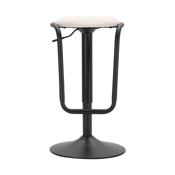 Scaun de bar alb/negru cu înălțime ajustabilă tapițat (înălțime șezut 61 cm) Destiny – Mauro Ferretti-image-2