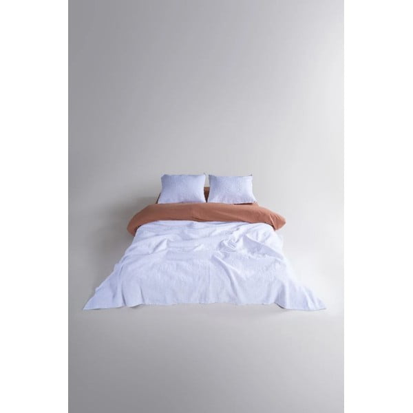 Set cuvertură și față de pernă alb din jacquard 180x240 cm Jacquard – Mila Home Luxury