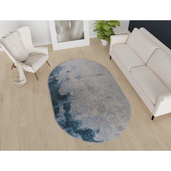 Covor albastru/gri lavabil 160x230 cm – Vitaus-image-1