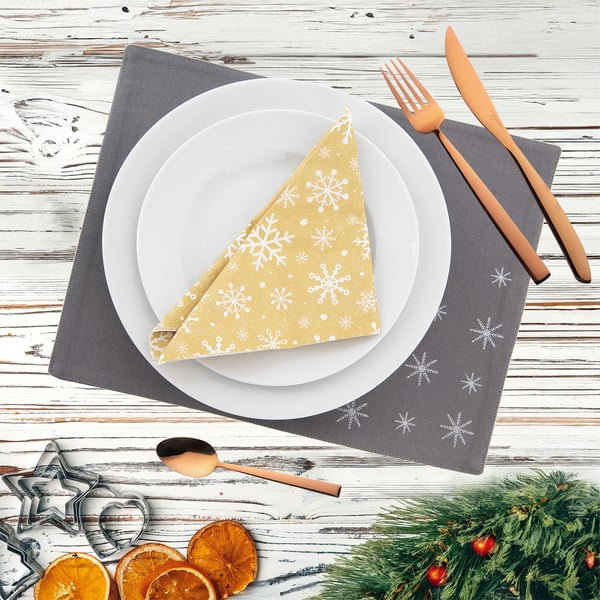 Suport pentru farfurii din bumbac 25x35 cm  cu model de Crăciun Vločka – Orion-image-1