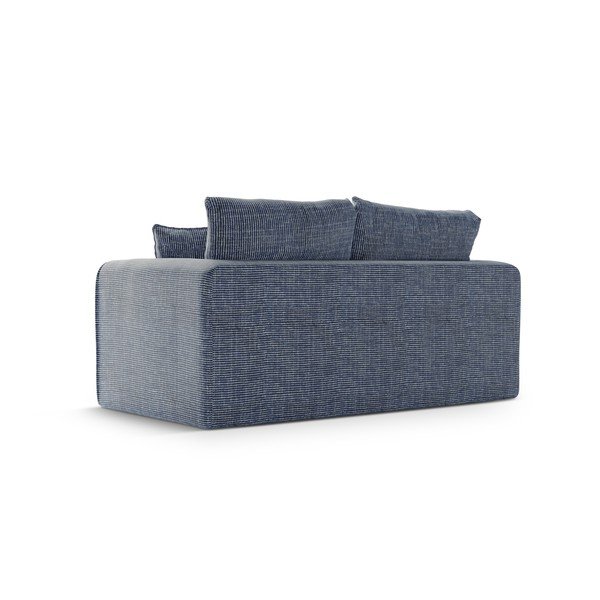 Canapea albastru prăfuit extensibilă 158 cm Lido – Micadoni -image-3