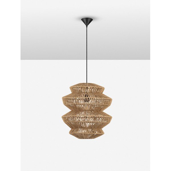 Lustră în culoare naturală cu tapițerie din frânghie ø 40 cm Nua – Nova Luce-image-4